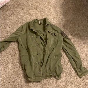 Free People Army Green Jacket